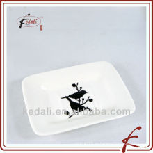 China Fábrica de porcelana de cerámica de jabón titular del jabón del plato